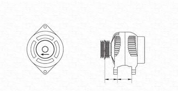 Генератор magnetimarelli 943346189010