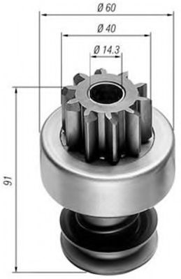 Бендикс стартера MAGNETI MARELLI 940113020028