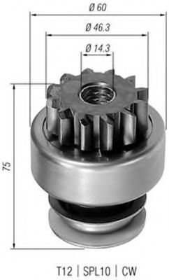Бендикс стартера MAGNETI MARELLI 940113020082