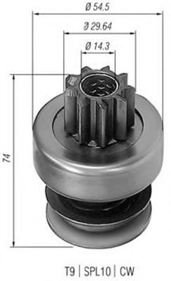 Бендикс стартера MAGNETI MARELLI 940113020086