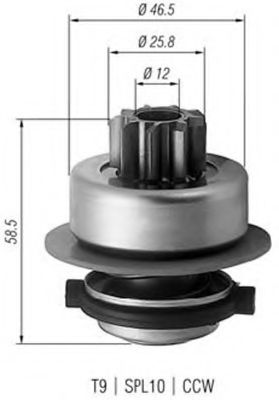 Бендикс стартера MAGNETI MARELLI 940113020171