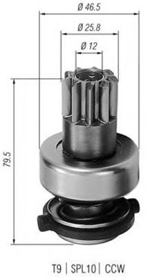 Бендикс стартера MAGNETI MARELLI 940113020183