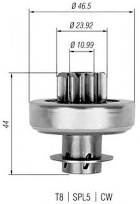 Бендикс стартера MAGNETI MARELLI 940113020272