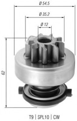 Бендикс стартера MAGNETI MARELLI 940113020375