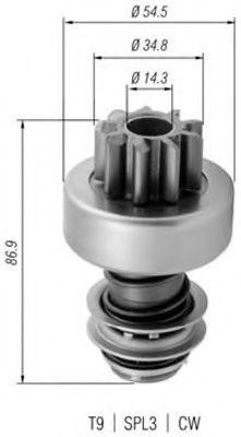 Бендикс стартера MAGNETI MARELLI 940113020380