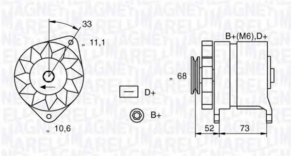 Генератор MAGNETI MARELLI 063321154010