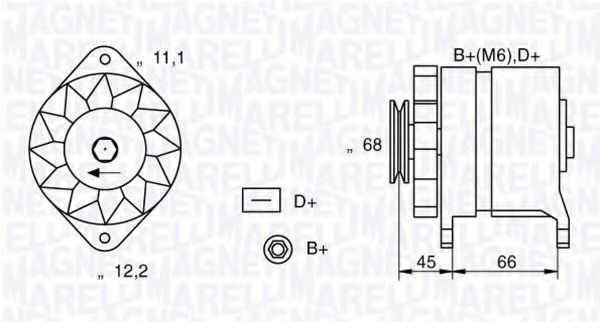 Генератор MAGNETI MARELLI 063321112010