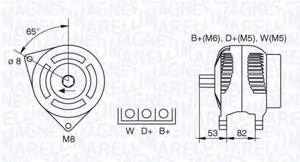 Генератор MAGNETI MARELLI 063377461010