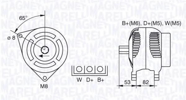 Генератор MAGNETI MARELLI 063377462010