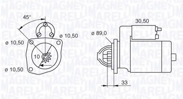 Стартер magnetimarelli 063523680270