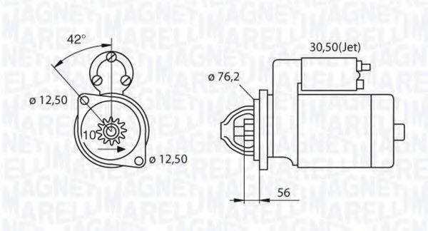 Стартер MAGNETI MARELLI 063521250420