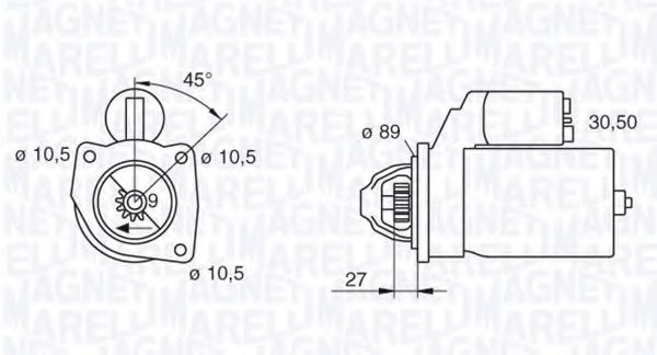 Стартер MAGNETI MARELLI 063216733010
