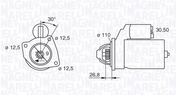 Стартер MAGNETI MARELLI 063216741010