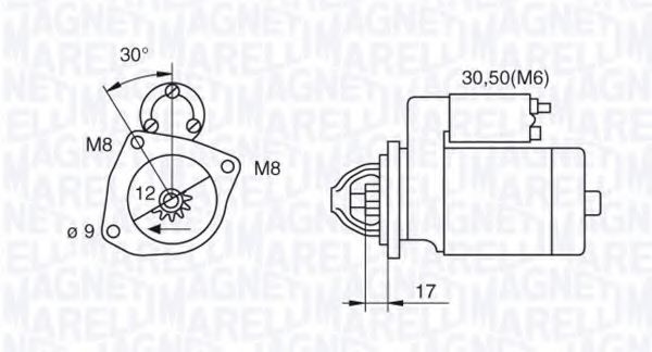 Стартер MAGNETI MARELLI 063280021010