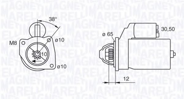 Стартер MAGNETI MARELLI 063280060010