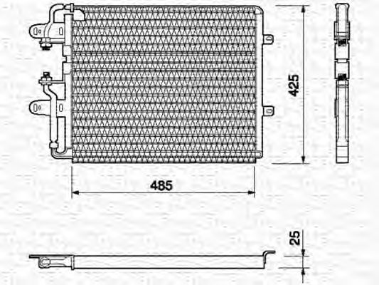 Радиатор кондиционера magnetimarelli 350203108000