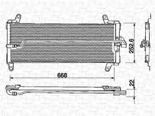 Радиатор кондиционера magnetimarelli 350203129000