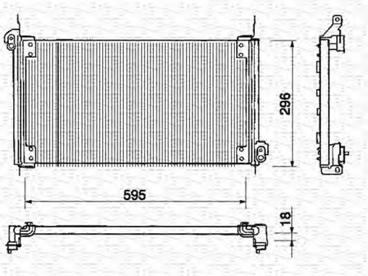Радиатор кондиционера magnetimarelli 350203131000
