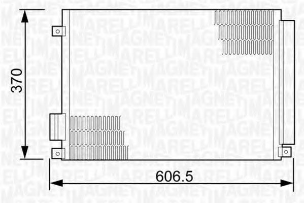 Радиатор кондиционера MAGNETI MARELLI 350203497000