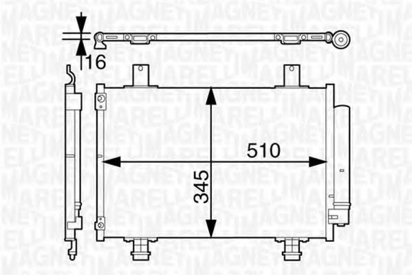 Радиатор кондиционера SUZUKI 95310-62J10