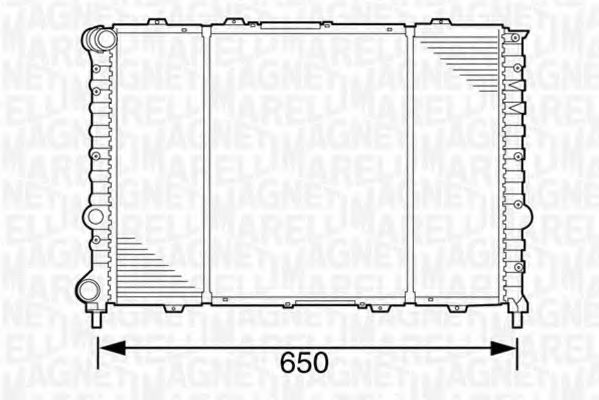 Радиатор охлаждения двигателя MAGNETI MARELLI 350213100700