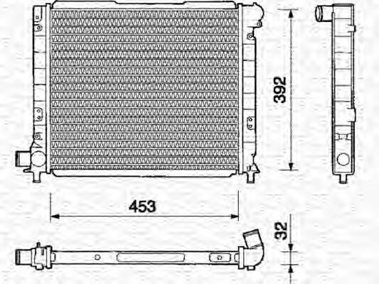 Радиатор охлаждения двигателя magnetimarelli 350213109000