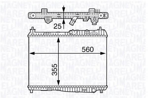 Радиатор охлаждения двигателя MAGNETI MARELLI 350213142100