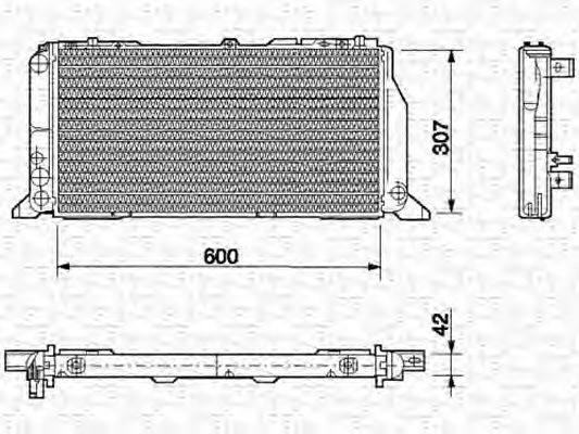 Радиатор охлаждения двигателя MAGNETI MARELLI 350213406000