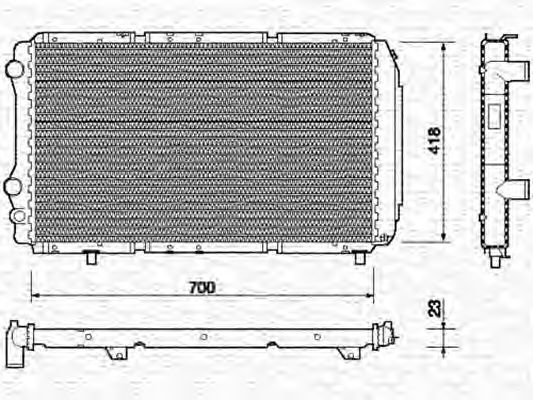 Радиатор охлаждения двигателя MAGNETI MARELLI 350213706000
