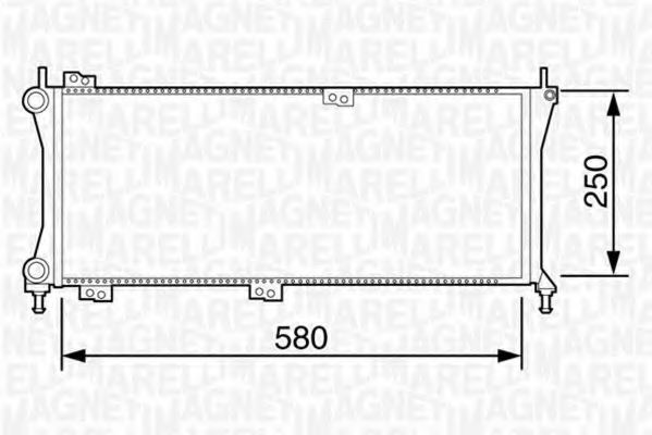 Радиатор охлаждения двигателя MAGNETI MARELLI 350213814000