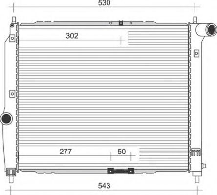 Радиатор охлаждения двигателя MAGNETI MARELLI 350213891000
