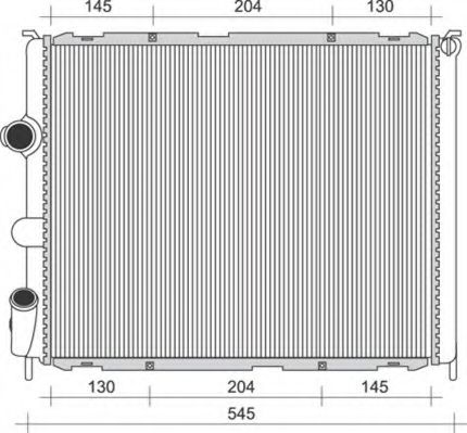 Радиатор охлаждения двигателя MAGNETI MARELLI 350213989000