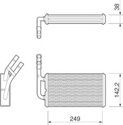 Радиатор печки FORD 1 092 721