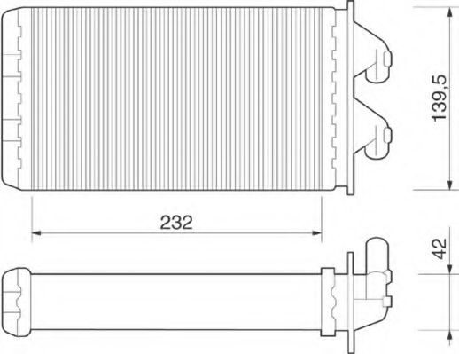 Радиатор печки MAGNETI MARELLI 350218213000