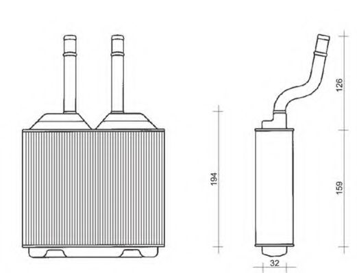 Радиатор печки MAGNETI MARELLI 350218261000
