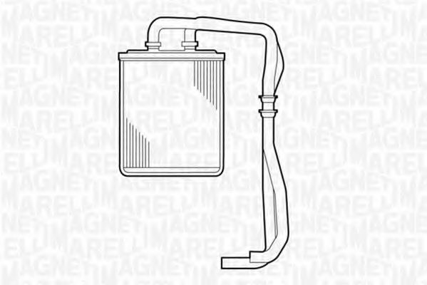 Радиатор печки MAGNETI MARELLI 350218309000