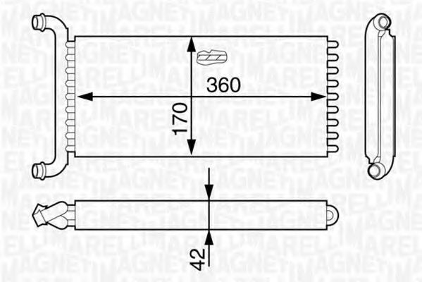 Радиатор печки MERCEDES-BENZ A 003 835 75 01