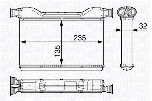 Радиатор печки BMW 64 11 9 163 330