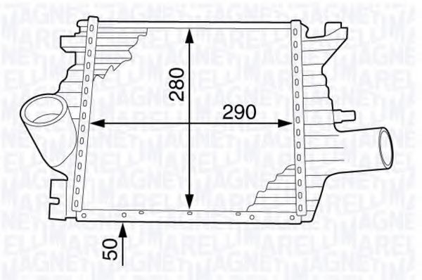 Интеркулер MERCEDES-BENZ A 638 501 29 01