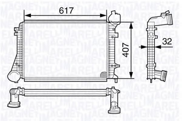Интеркулер VAG 1K0 145 803 F
