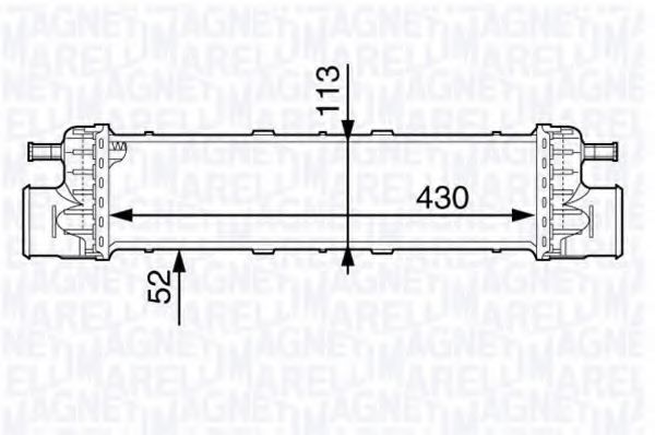 Интеркулер MERCEDES-BENZ A 140 500 05 00
