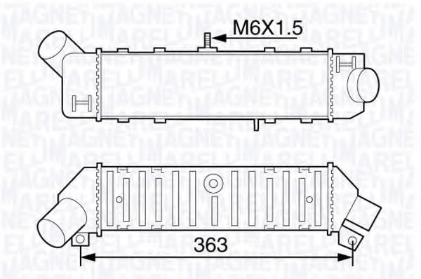 Интеркулер VAG 6K0145805