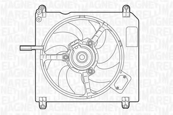 Вентилятор охлаждения двигателя MAGNETI MARELLI 069422005010