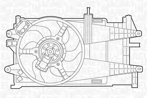 Вентилятор охлаждения двигателя MAGNETI MARELLI 069422022010
