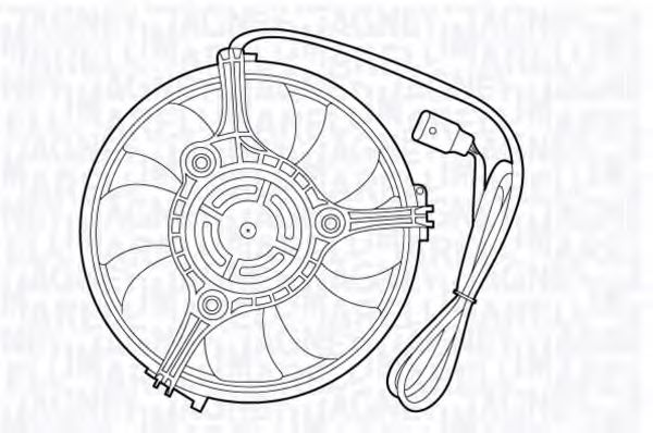 Вентилятор охлаждения двигателя MAGNETI MARELLI 069422467010