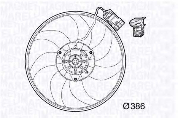 Вентилятор охлаждения двигателя OPEL 24 40 2524