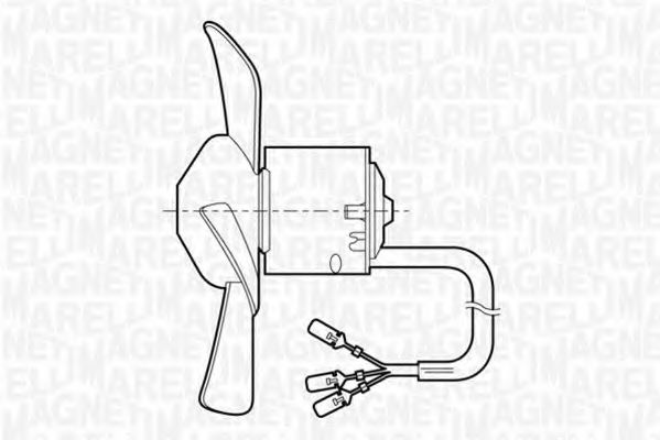 Вентилятор салона magnetimarelli 069401251010