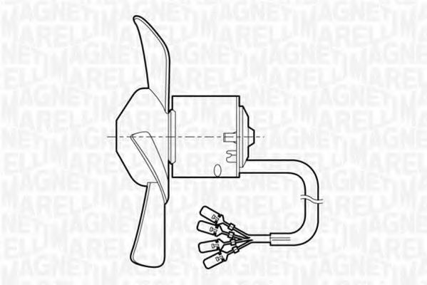 Вентилятор салона magnetimarelli 069401252010