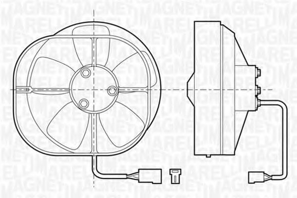 Вентилятор салона magnetimarelli 069401280010