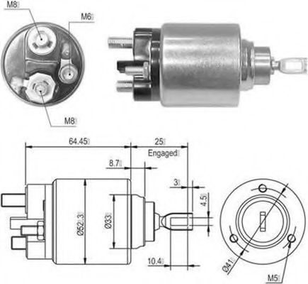 Втягивающее реле стартера MAGNETI MARELLI 940113050010
